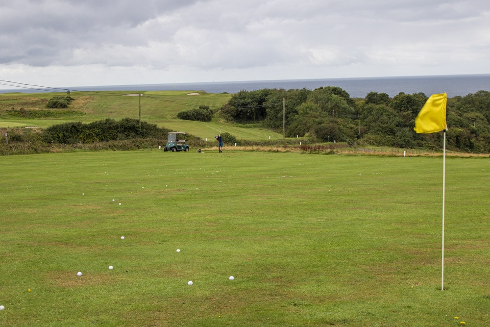 Practice area at Whitsand Bay Golf Club