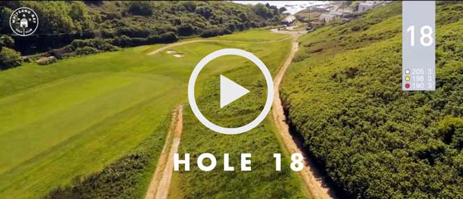 hole 18 Whitsand Bay golf club