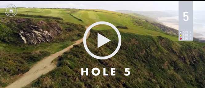 hole 5 Whitsand Bay golf club